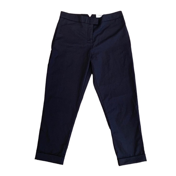 THOM BROWNE Style Crop Navy Trousers - Picture 2 of 16